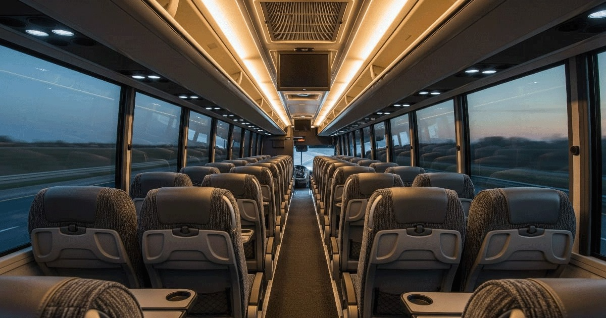 How Many Seats on a Charter Bus?